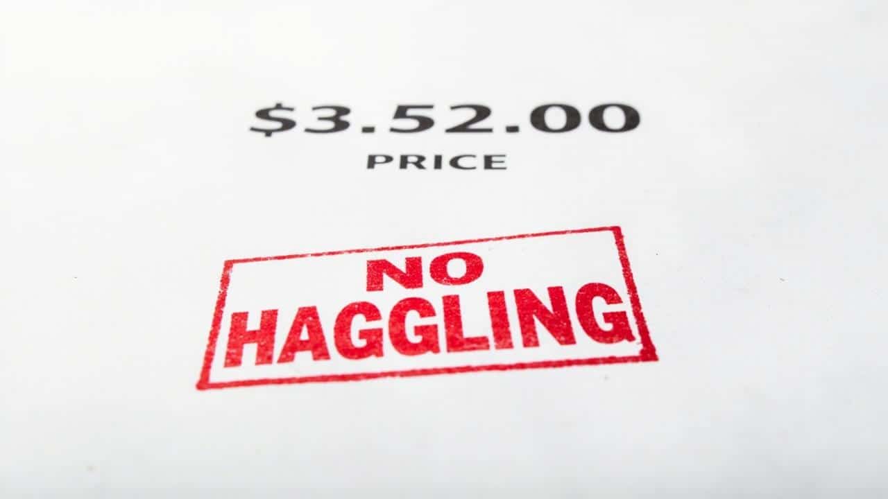 no haggling guaranteed