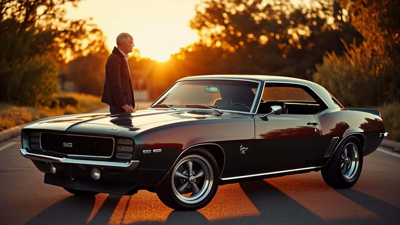 ** Image of a vintage vehicle, ready for a new owner