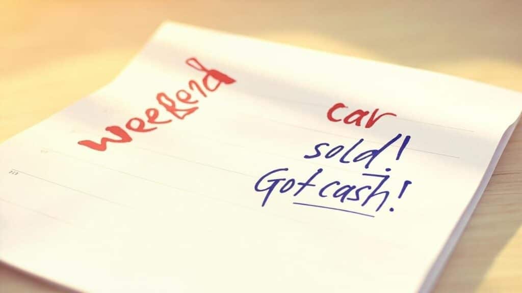 sell car this weekend