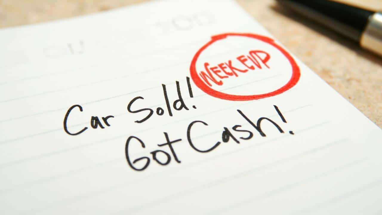 Urgency Ready to **SELL CAR THIS WEEKEND** Get a quick quote now